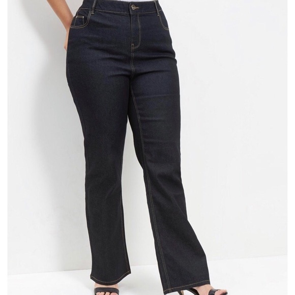 new look curves bootcut jeans